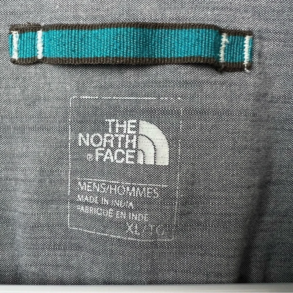 THE NORTH FACE Montgomery Long Sleeve Button Up Shirt Mens Sz XL Green Outdoor